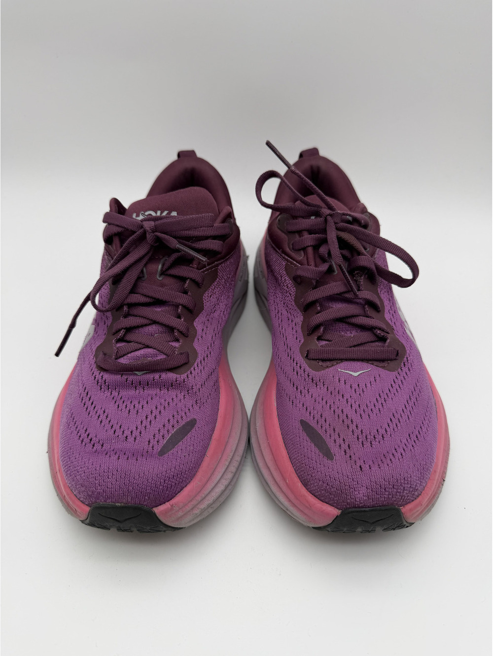 Hoka One One Bondi 8 Women's Running Shoes Size 7.5B Purple Pink